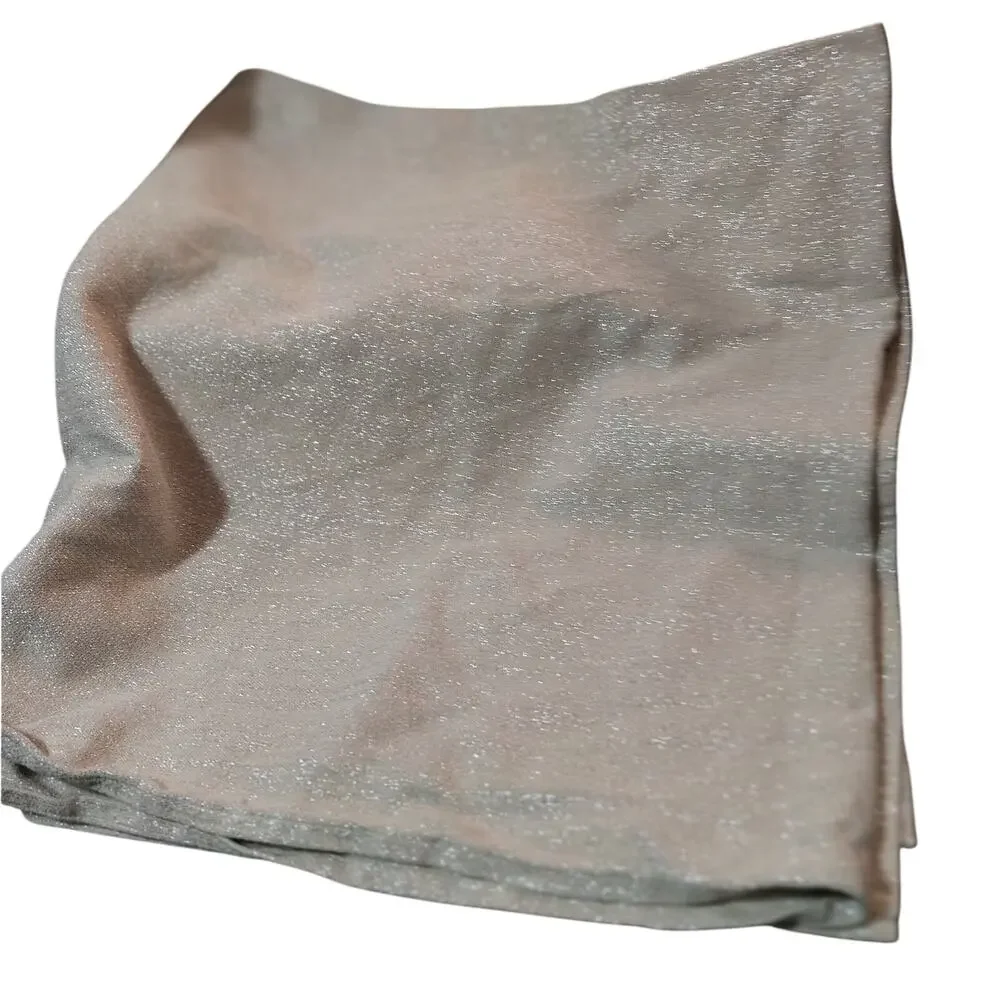 GLITTERING GOLD COTTON AMD SILVER METALLIC RECTANGULAR TABLECLOTH! 96